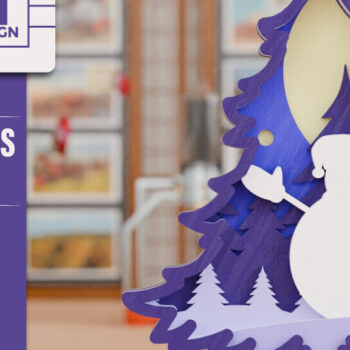 Intra απο ξύλο plywood Χρώμα wenge 3mm-4mm πάχος - Χριστουγεννιάτικο δέντρο 3D Πολυστρωματική κοπή Δίασταση 20x25 cm INTRAFABR-104437506 - Image 1