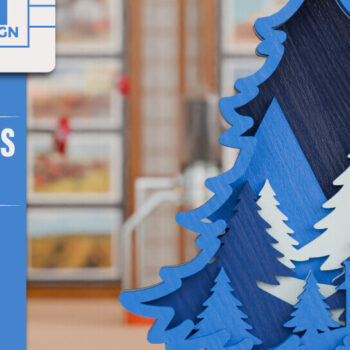 Intra απο ξύλο plywood Χρώμα wenge 3mm-4mm πάχος - Χριστουγεννιάτικο δέντρο 3D Πολυστρωματική κοπή Δίασταση 20x25 cm INTRAFABR-79528713 - Image 1