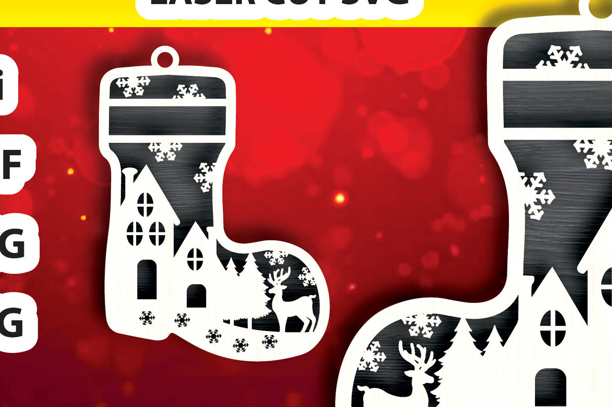 Intra απο ξύλο plywood  Χρώμα wenge 3mm-4mm πάχος - Χριστουγεννιάτικα στολίδια δέντρων και ελαφιών Δίασταση 6x6 cm INTRAFABR-104363190