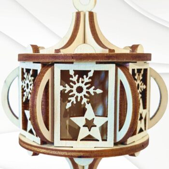 Intra απο ξύλο plywood Χρώμα wenge 3mm-4mm πάχος - Χριστουγεννιάτικο δέντρο μπάλα Χριστουγεννιάτικη νιφάδα χιονιού Δίασταση 80x70 cm INTRAFABR-104363528 - Image 1