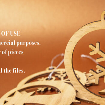 Intra απο ξύλο plywood Χρώμα wenge 3mm-4mm πάχος - Χριστουγεννιάτικο Δέντρο Μπάλες2 για Δίασταση 30x20 cm INTRAFABR-101526735 - Image 4