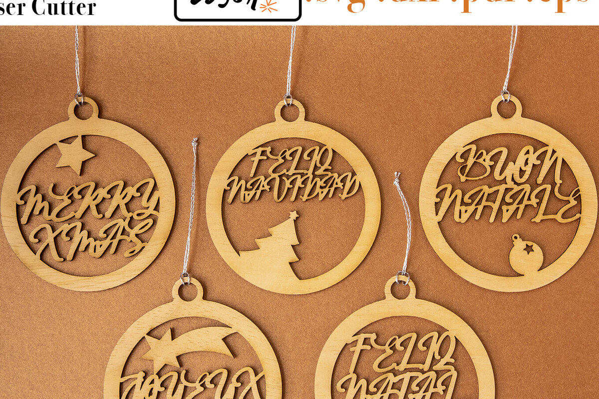 Intra απο ξύλο plywood  Χρώμα wenge 3mm-4mm πάχος - Χριστουγεννιάτικο Δέντρο Μπάλες3 για Δίασταση 30x20 cm INTRAFABR-101525108