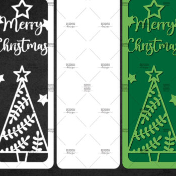 Intra απο ξύλο plywood Χρώμα wenge 3mm-4mm πάχος - Χριστουγεννιάτικο δέντρο σελιδοδείκτες Χαρτί κοπής Δίασταση 15x15 cm INTRAFABR-101525656 - Image 1