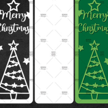 Intra απο ξύλο plywood Χρώμα wenge 3mm-4mm πάχος - Χριστουγεννιάτικο δέντρο σελιδοδείκτες Χαρτί κοπής Δίασταση 15x15 cm INTRAFABR-101525760 - Image 1