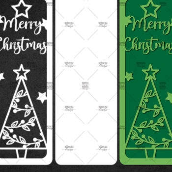 Intra απο ξύλο plywood Χρώμα wenge 3mm-4mm πάχος - Χριστουγεννιάτικο δέντρο σελιδοδείκτες Χαρτί κοπής Δίασταση 15x15 cm INTRAFABR-101526465 - Image 1