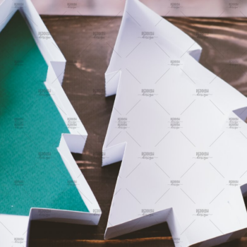 Intra απο ξύλο plywood Χρώμα wenge 3mm-4mm πάχος - Χριστουγεννιάτικο Δέντρο Κουτί Δίασταση 20x20 cm INTRAFABR-109740682 - Image 2