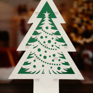 Intra απο ξύλο plywood  Χρώμα wenge 3mm-4mm πάχος - Χριστουγεννιάτικο Δέντρο Κουτί Δίασταση 20x20 cm INTRAFABR-109740570