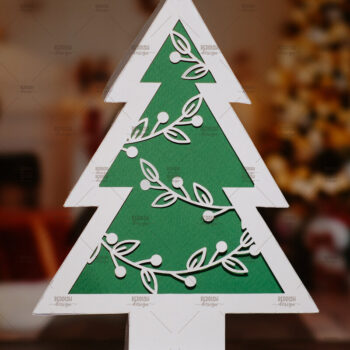 Intra απο ξύλο plywood Χρώμα wenge 3mm-4mm πάχος - Χριστουγεννιάτικο Δέντρο Κουτί Δίασταση 20x20 cm INTRAFABR-109740583 - Image 1