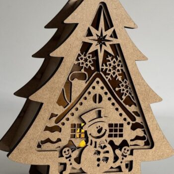 Intra απο ξύλο plywood  Χρώμα wenge 3mm-4mm πάχος - Κηροπήγιο Χριστουγεννιάτικου Δέντρου Δίασταση 5x6 cm INTRAFABR-109740646 - Image 9