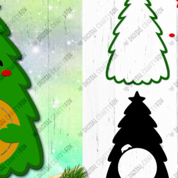 Intra απο ξύλο plywood Χρώμα wenge 3mm-4mm πάχος - Χριστουγεννιάτικο δέντρο Candy Dome, τρισδιάστατα Χριστούγεννα Δίασταση 11x13 cm INTRAFABR-125432014 - Image 2