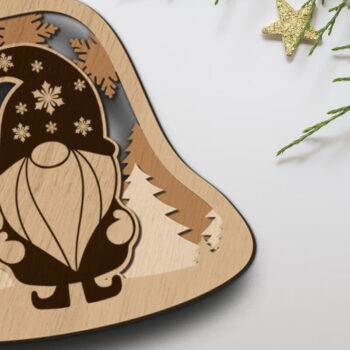 Intra απο ξύλο plywood Χρώμα wenge 3mm-4mm πάχος - Στολίδι Χριστουγεννιάτικου Δέντρου, Ξύλο κοπής Δίασταση 3x4 cm INTRAFABR-75915363 - Image 1