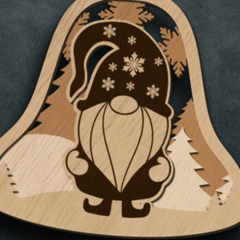 Intra απο ξύλο plywood Χρώμα wenge 3mm-4mm πάχος - Στολίδι Χριστουγεννιάτικου Δέντρου, Ξύλο κοπής Δίασταση 3x4 cm INTRAFABR-75915363 - Image 2