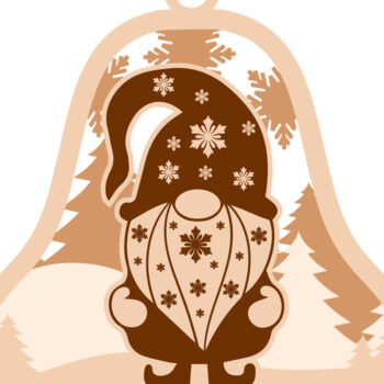 Intra απο ξύλο plywood Χρώμα wenge 3mm-4mm πάχος - Στολίδι Χριστουγεννιάτικου Δέντρου, Ξύλο κοπής Δίασταση 3x4 cm INTRAFABR-75915363 - Image 3