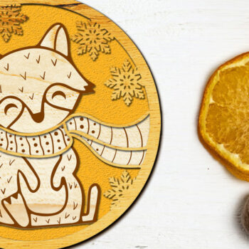 Intra απο ξύλο plywood Χρώμα wenge 3mm-4mm πάχος - Διακόσμηση Χριστουγεννιάτικου Δέντρου, Χαρτί και Ξύλο Δίασταση 4x4 cm INTRAFABR-75915369 - Image 1