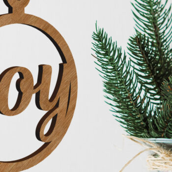 Intra απο ξύλο plywood Χρώμα wenge 3mm-4mm πάχος - Πρότυπο περικοπής διακόσμησης χριστουγεννιάτικου δέντρου Δίασταση 6x7 cm INTRAFABR-75915391 - Image 1