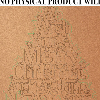 Intra απο ξύλο plywood  Χρώμα wenge 3mm-4mm πάχος - Στολισμός Χριστουγεννιάτικου Δέντρου για Δίασταση 20x20 cm INTRAFABR-75915404 - Image 2