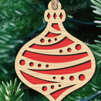 Intra απο ξύλο plywood Χρώμα wenge 3mm-4mm πάχος - Πακέτο Laser Διακοσμήσεις Χριστουγεννιάτικου Δέντρου Δίασταση 15x15 cm INTRAFABR-81130687 - Image 9