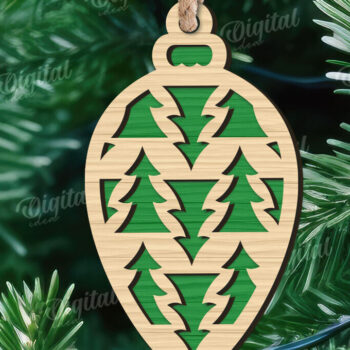 Intra απο ξύλο plywood Χρώμα wenge 3mm-4mm πάχος - Πακέτο Laser Διακοσμήσεις Χριστουγεννιάτικου Δέντρου Δίασταση 15x15 cm INTRAFABR-81130687 - Image 10