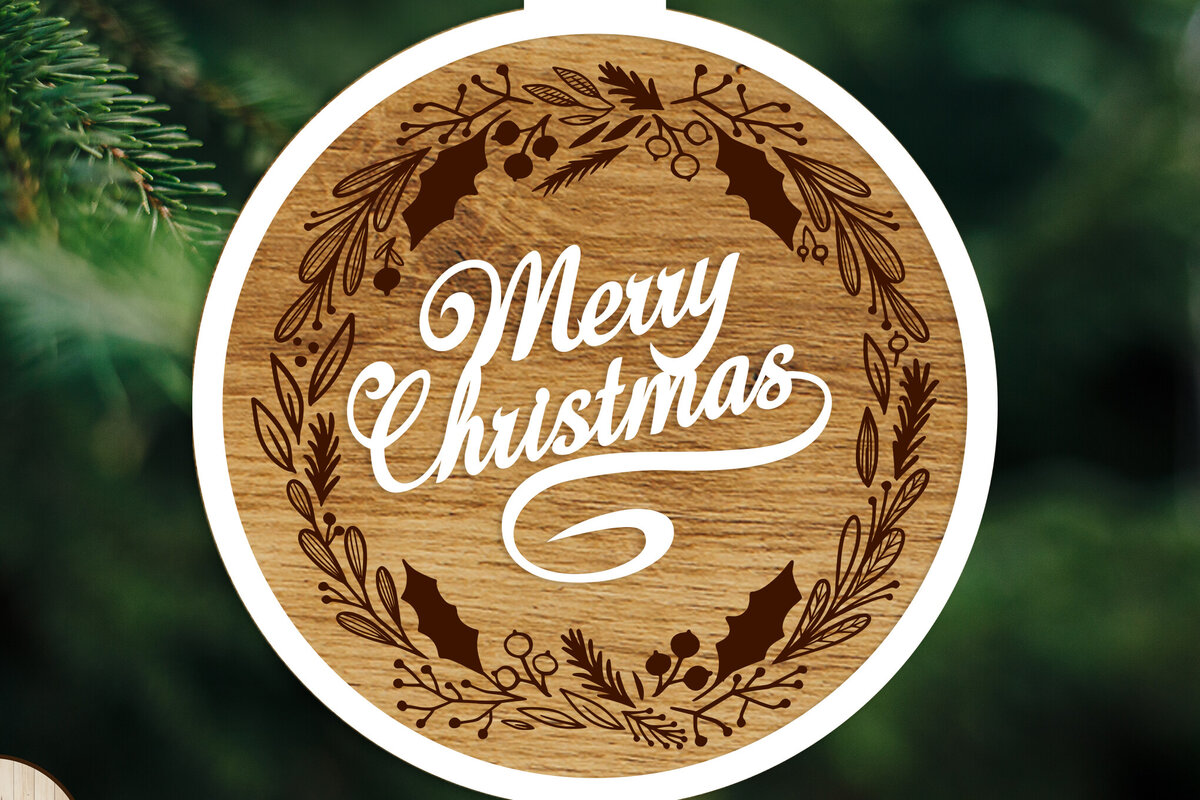 Intra απο ξύλο plywood  Χρώμα wenge 3mm-4mm πάχος - Διακοσμητικό στολίδι Χριστουγεννιάτικου Δέντρου Δίασταση 5x3 cm INTRAFABR-103857463