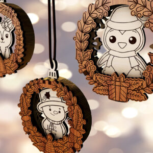 Intra απο ξύλο plywood  Χρώμα wenge 3mm-4mm πάχος - διακοσμητικών χριστουγεννιάτικων δέντρων Δίασταση 3x2 cm INTRAFABR-103857288