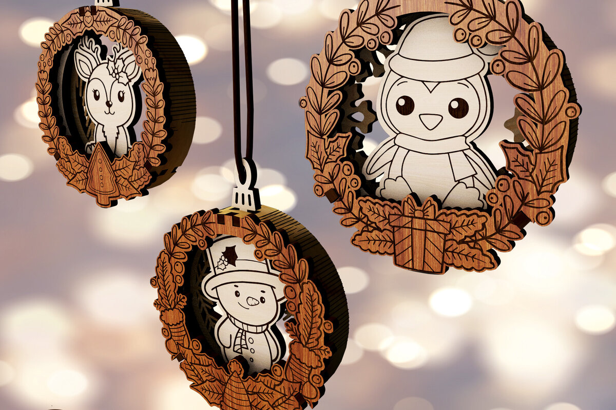 Intra απο ξύλο plywood  Χρώμα wenge 3mm-4mm πάχος - διακοσμητικών χριστουγεννιάτικων δέντρων Δίασταση 3x2 cm INTRAFABR-103857288