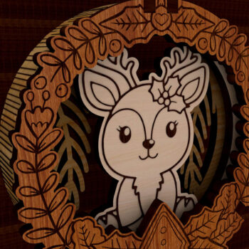 Intra απο ξύλο plywood  Χρώμα wenge 3mm-4mm πάχος - διακοσμητικών χριστουγεννιάτικων δέντρων Δίασταση 3x2 cm INTRAFABR-103857288 - Image 5