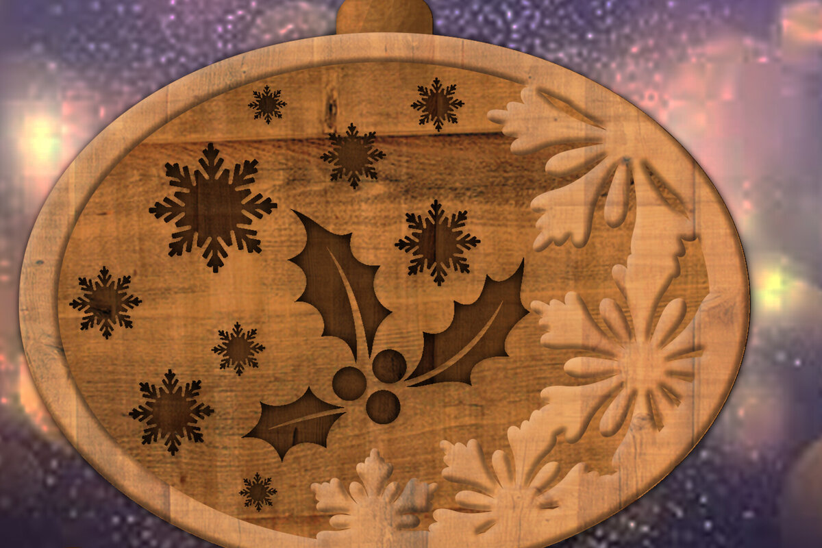 Intra απο ξύλο plywood  Χρώμα wenge 3mm-4mm πάχος - Διακοσμητικό παιχνίδι Χριστουγεννιάτικου Δέντρου Δίασταση 4x4 cm INTRAFABR-76151126