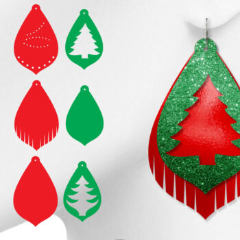 Intra απο ξύλο plywood  Χρώμα wenge 3mm-4mm πάχος - Σκουλαρίκι Χριστουγεννιάτικου Δέντρου Δίασταση 3x3 cm INTRAFABR-28658197 - Image 1