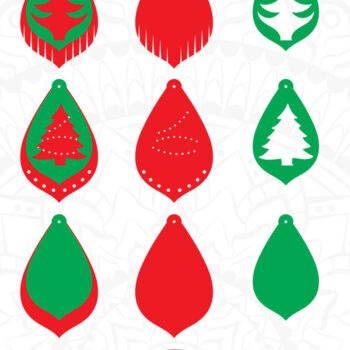 Intra απο ξύλο plywood  Χρώμα wenge 3mm-4mm πάχος - Σκουλαρίκι Χριστουγεννιάτικου Δέντρου Δίασταση 3x3 cm INTRAFABR-28658197 - Image 3