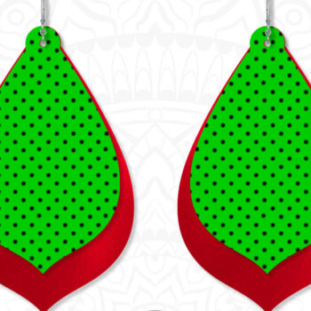 Intra απο ξύλο plywood  Χρώμα wenge 3mm-4mm πάχος - Σκουλαρίκι Χριστουγεννιάτικου Δέντρου Δίασταση 3x3 cm INTRAFABR-28658197 - Image 5