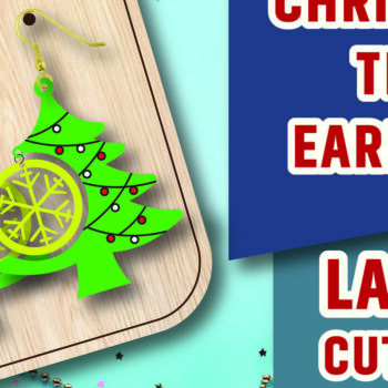 Intra απο ξύλο plywood Χρώμα wenge 3mm-4mm πάχος - Σκουλαρίκια Χριστουγεννιάτικου Δέντρου με Δίασταση 3x3 cm INTRAFABR-106070527 - Image 1