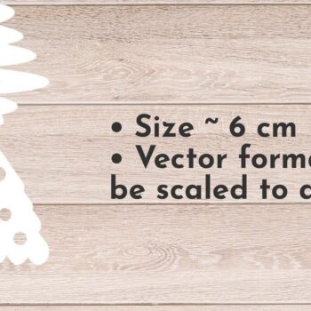 Intra απο ξύλο plywood Χρώμα wenge 3mm-4mm πάχος - Σκουλαρίκια Χριστουγεννιάτικου Δέντρου, Κοπή με Laser Δίασταση 3x3 cm INTRAFABR-106070109 - Image 2