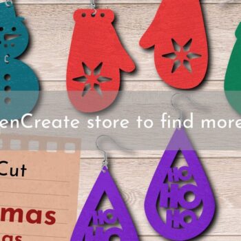 Intra απο ξύλο plywood Χρώμα wenge 3mm-4mm πάχος - Σκουλαρίκια Χριστουγεννιάτικου Δέντρου, Κοπή με Laser Δίασταση 3x3 cm INTRAFABR-106070109 - Image 3