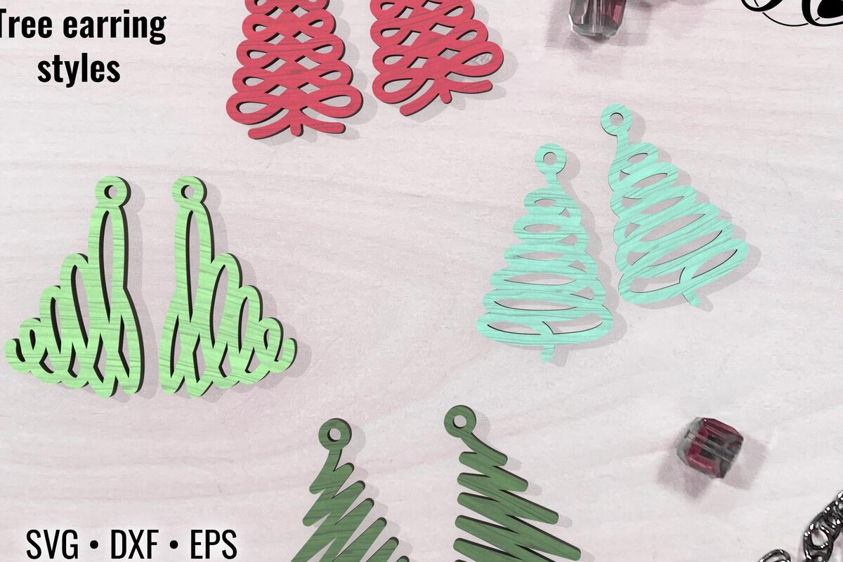 Intra απο ξύλο plywood  Χρώμα wenge 3mm-4mm πάχος - Χριστουγεννιάτικα σκουλαρίκια ή στολίδια Δίασταση 3x3 cm INTRAFABR-124402695