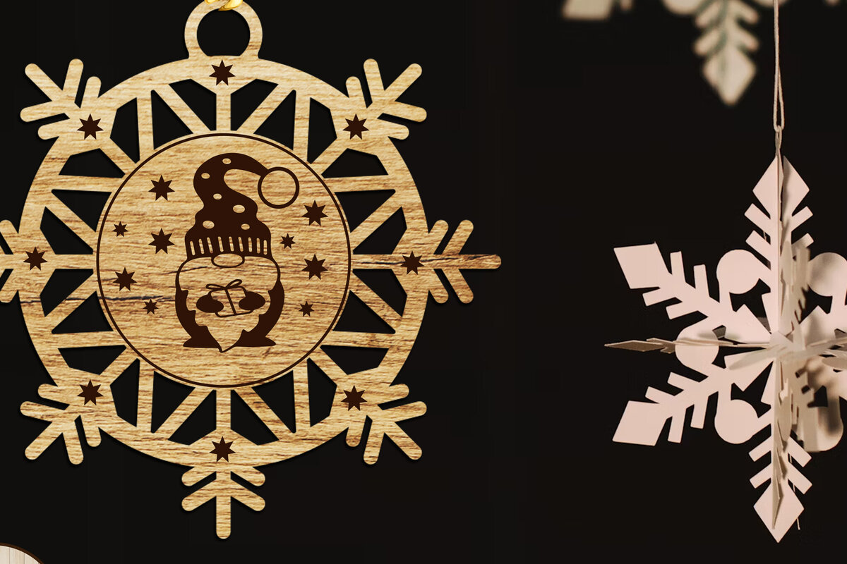 Intra απο ξύλο plywood  Χρώμα wenge 3mm-4mm πάχος - Στολίδι Χριστουγεννιάτικου Δέντρου Gnome Δίασταση 4x4 cm INTRAFABR-73839641