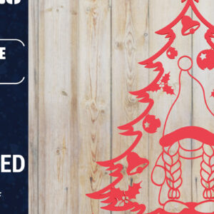 Intra απο ξύλο plywood  Χρώμα wenge 3mm-4mm πάχος - Χριστουγεννιάτικου Δέντρου Gnome PaperCut Δίασταση 1500x1500 cm INTRAFABR-104888462