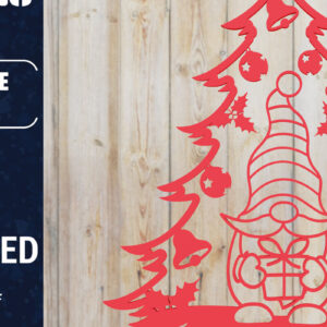 Intra απο ξύλο plywood  Χρώμα wenge 3mm-4mm πάχος - Χριστουγεννιάτικου Δέντρου Gnome PaperCut Δίασταση 1500x1500 cm INTRAFABR-101527116