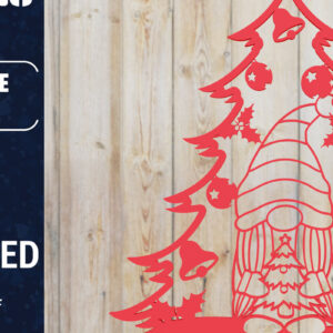 Intra απο ξύλο plywood  Χρώμα wenge 3mm-4mm πάχος - Χριστουγεννιάτικου Δέντρου Gnome PaperCut Δίασταση 1500x1500 cm INTRAFABR-75422769