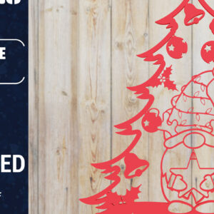 Intra απο ξύλο plywood  Χρώμα wenge 3mm-4mm πάχος - Χριστουγεννιάτικου Δέντρου Gnome PaperCut Δίασταση 1500x1500 cm INTRAFABR-77758567