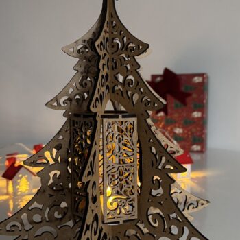 Intra απο ξύλο plywood  Χρώμα wenge 3mm-4mm πάχος - Φωτιστικό Χριστουγεννιάτικου Δέντρου Δίασταση 4x4 cm INTRAFABR-79756698 - Image 6