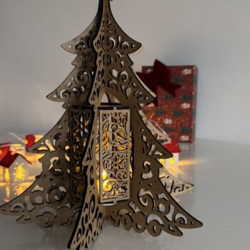 Intra απο ξύλο plywood  Χρώμα wenge 3mm-4mm πάχος - Φωτιστικό Χριστουγεννιάτικου Δέντρου Δίασταση 4x4 cm INTRAFABR-79756698 - Image 12