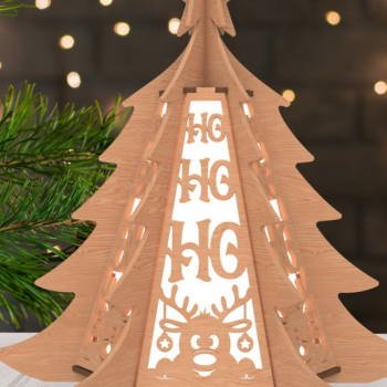 Intra απο ξύλο plywood Χρώμα wenge 3mm-4mm πάχος - Δέσμη φαναριού Χριστουγεννιάτικου Δέντρου, 6 Σχέδια Δίασταση 30x20 cm INTRAFABR-79756009 - Image 2