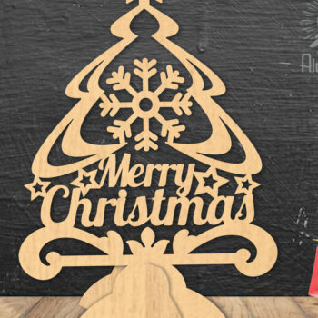 Intra απο ξύλο plywood  Χρώμα wenge 3mm-4mm πάχος - Διακόσμηση Χριστουγεννιάτικου Δέντρου Δίασταση 20x20 cm INTRAFABR-79049462 - Image 1