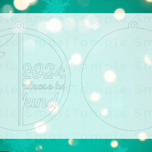 Intra απο ξύλο plywood  Χρώμα wenge 3mm-4mm πάχος - Χαρακτική με λέιζερ χριστουγεννιάτικου δέντρου Δίασταση 6x6 cm INTRAFABR-105334087