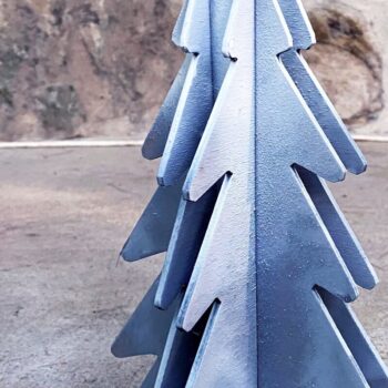 Intra απο ξύλο plywood  Χρώμα wenge 3mm-4mm πάχος - Κοπή χριστουγεννιάτικου δέντρου με λέιζερ Δίασταση 15x15 cm INTRAFABR-106036132 - Image 2