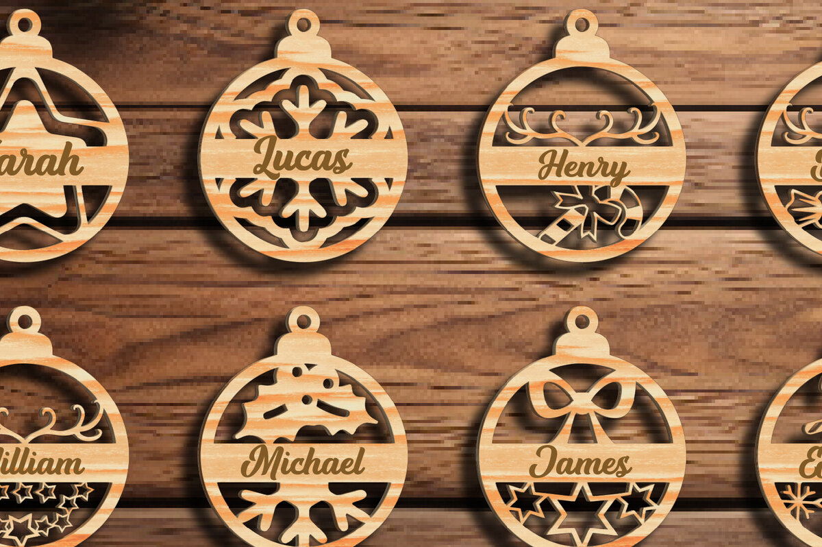 Intra απο ξύλο plywood  Χρώμα wenge 3mm-4mm πάχος - Ετικέτα ονόματος δέσμης στολιδιών χριστουγεννιάτικου δέντρου Δίασταση 6x6 cm INTRAFABR-107174757