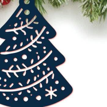 Intra απο ξύλο plywood Χρώμα wenge 3mm-4mm πάχος - κομμένο στολίδι Χριστουγεννιάτικου Δέντρου Δίασταση 6x6 cm INTRAFABR-107174783 - Image 1