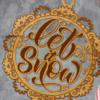 Intra απο ξύλο plywood Χρώμα wenge 3mm-4mm πάχος - κομμένο στολίδι Χριστουγεννιάτικου Δέντρου Δίασταση 6x4 cm INTRAFABR-107174814 - Image 3