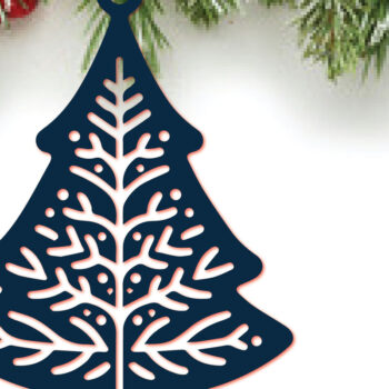 Intra απο ξύλο plywood  Χρώμα wenge 3mm-4mm πάχος - Πακέτο υ κομμένο στολίδι Χριστουγεννιάτικου δέντρου Δίασταση 6x6 cm INTRAFABR-104256058 - Image 7