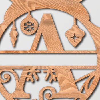 Intra απο ξύλο plywood Χρώμα wenge 3mm-4mm πάχος - Χριστουγεννιάτικο Δέντρο Στολίδι Γραμματοσειρά "a" Δίασταση 6x6 cm INTRAFABR-104256075 - Image 1